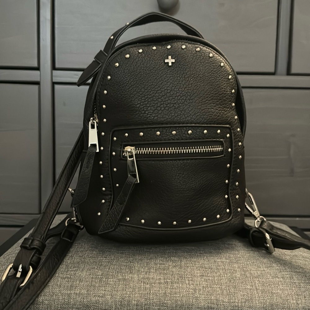 Princess Polly Mini Backpack in Black Stud